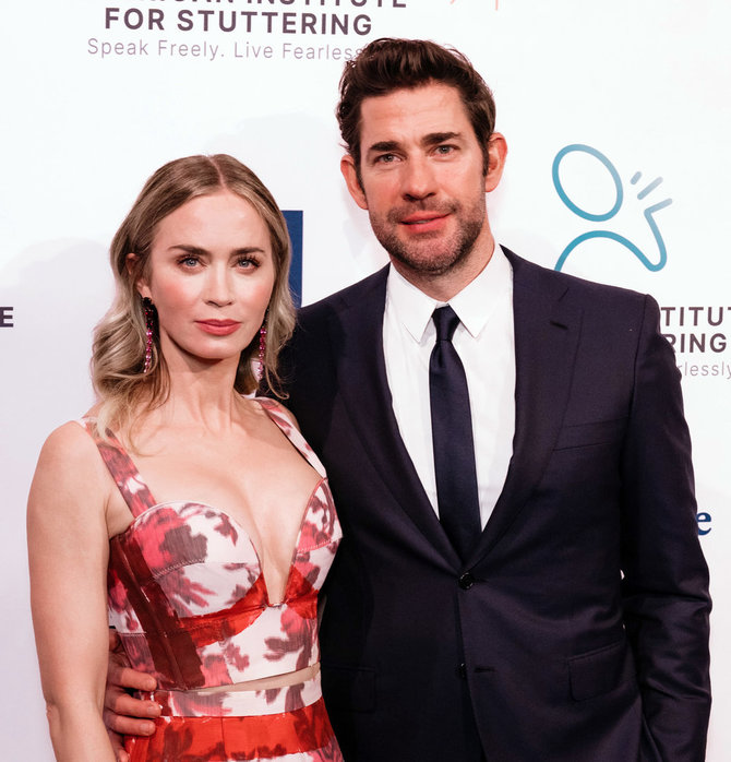 Scanpix nuotr./Johnas Krasinski ir Emily Blunt