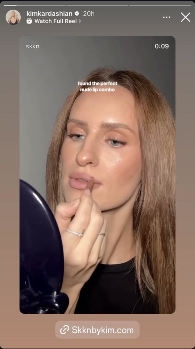 Stop kadras/Kim Kardashian įrašas su lietuve