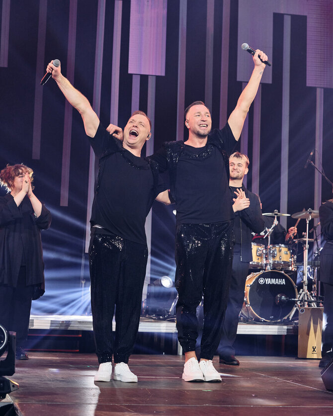 Pirmasis „Grupė 2 – Karolis ir Donatas“ areninio turo „Už laiką“ koncertas