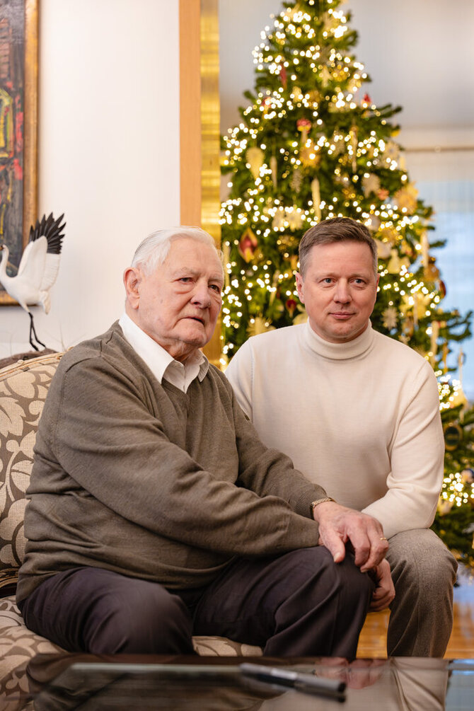 Dominyko Kazlovo nuotr./Susitikimas Valdo Adamkaus namuose