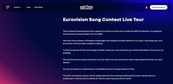 eurodiena.lt/Eurovision.com ekrano nuotrauka
