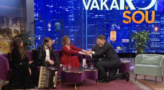 Stop kadras/Liveta ir Petras Kazlauskai TV laidoje