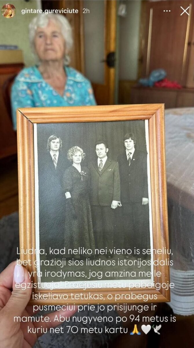 Soc. tinklų nuotr./Gintarės Gurevičiūtė močiutė