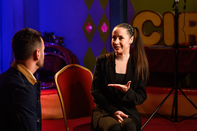 Tomo Petrovskio nuotr./Ingrida Kazlauskaitė TV laidos filmavime