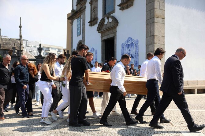 Scanpix nuotr./Atsisveikinimas su Diogo Jota ir jo broliu André Silva