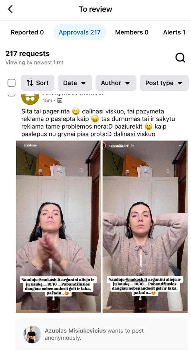 Asmeninio archyvo nuotr./Ą.Misiukevičiaus įrašas