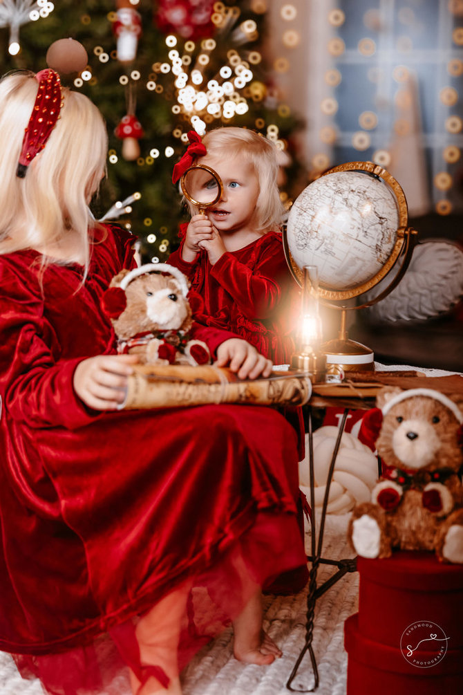 Sandmood photography nuotr./Ievos Voveris kalėdinė fotosesija su vaikais