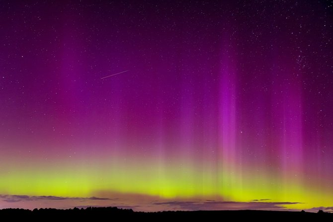 Liudo Barono nuotr./Pašvaistė ir Perseidų meteorų lietus