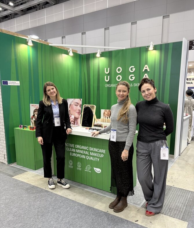 Asmeninio archyvo nuotr./„Uoga Uoga“ parodoje „COSME Week Tokyo“