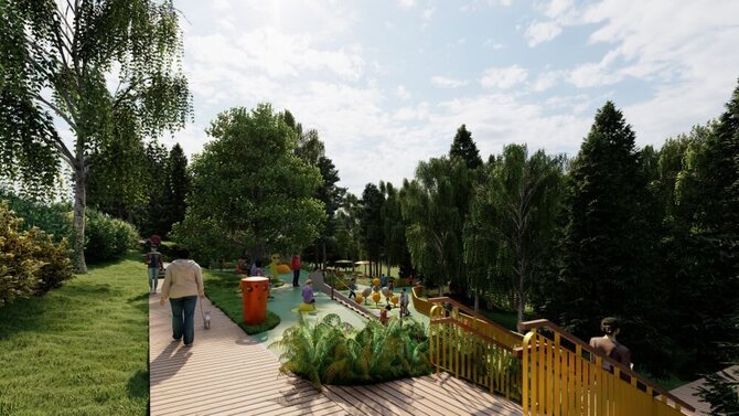Vilniaus vystymo kompanijos vizualizacija/Tarandės skveras