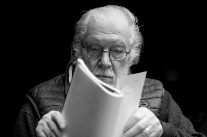 Dmitrij Matvejev nuotr./„Lietuvių mirties pranešimai. Vieno spektaklio istorija“ repeticija