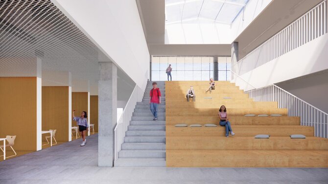 Office De Architectura vizualizacija/Progimnazija Lozoraičio g. 