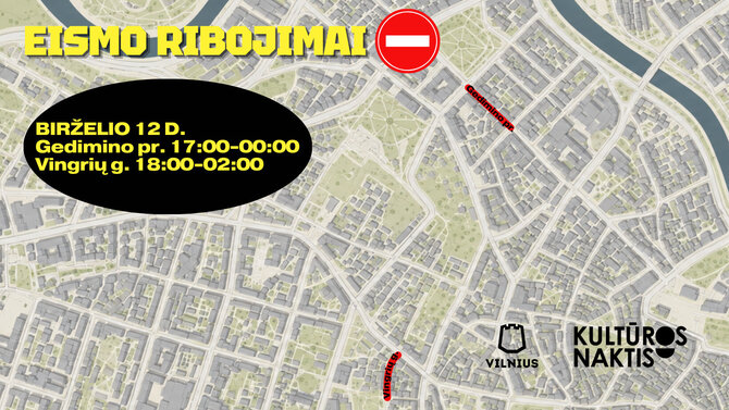 Vilniaus miesto savivaldybės nuotr./Eismo ribojimai