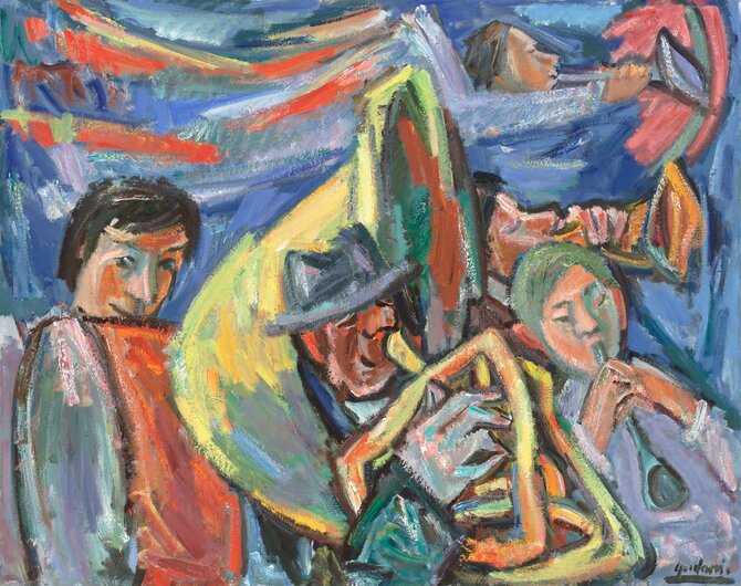 LNDM nuotr./Antanas Gudaitis „Kaimo orkestras“ 1974-1976 m.