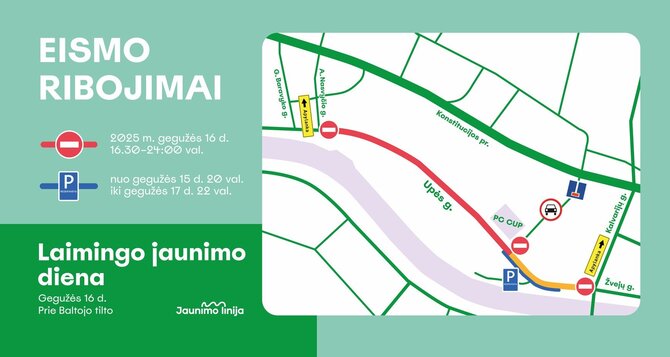 Vilniaus miesto savivaldybės nuotr./„Laimingo jaunimo diena“ schema