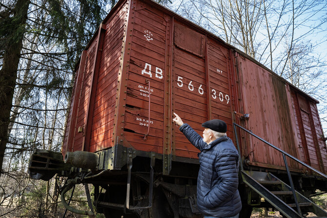 K. Jurevičiūtės nuotr./Tokiuose vagonuose tremti Lietuvos gyventojai. Fotografuota Lietuvos etnografijos muziejuje