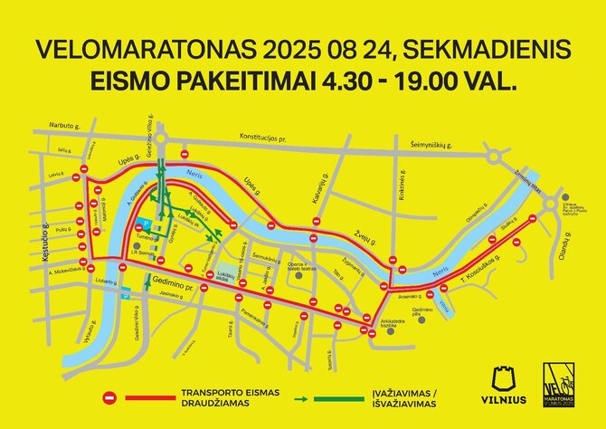 Organizatorių nuotr./Eismo ribojimai 
