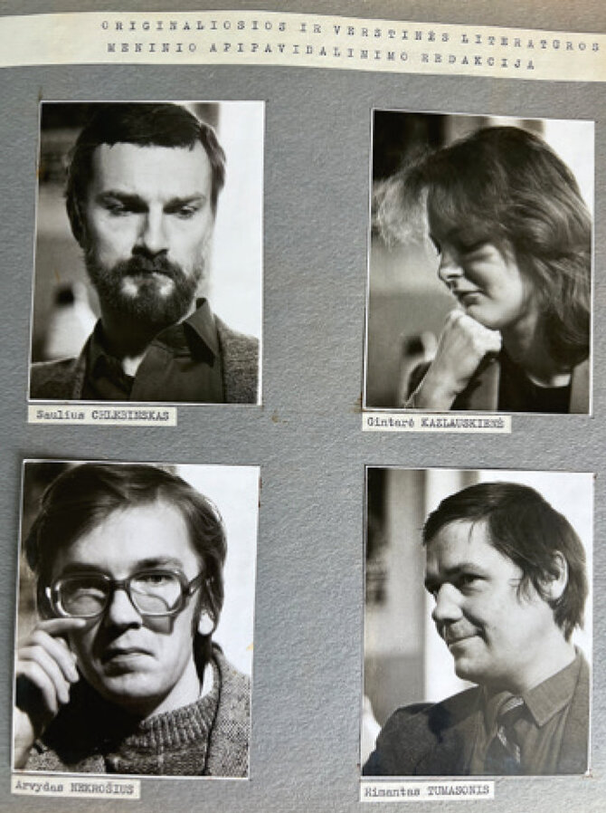Leidyklos nuotr./Originaliosios ir verstinės literatūros meninio apipavidalinimo redakcija