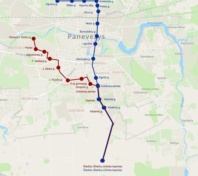 Savivaldybės nuotr./Autobusų maršrutai