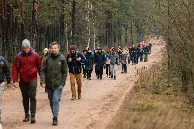 Organizatorių nuotr./„TrenkTuro“ žygis Varėnoje