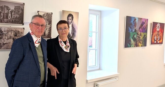 Asmeninio archyvo nuotr./Žurnalistai, menininkai Lilija Valatkienė ir Vytautas Jonas Juška