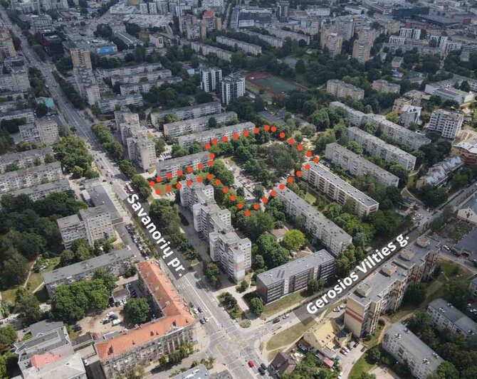 Bendrovės nuotr./Vilkpėdės skvero teritorija