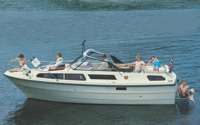 Bendrovės nuotr./1983 m. sukurtas „MAREX 77 Holiday“ laivas, pakeitęs tuometinį stiliaus ir patogumo standartą