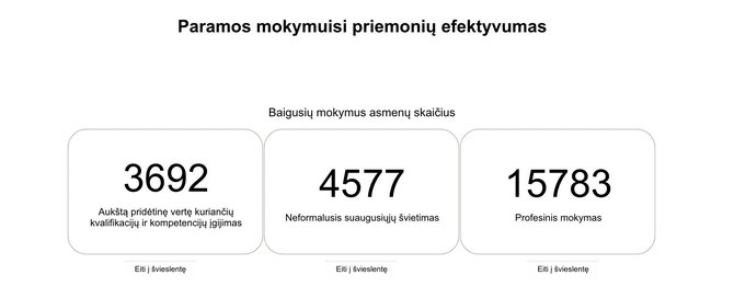 Asmeninio archyvo nuotr./Paramos mokymuisi priemonių efektyvumo švieslentė