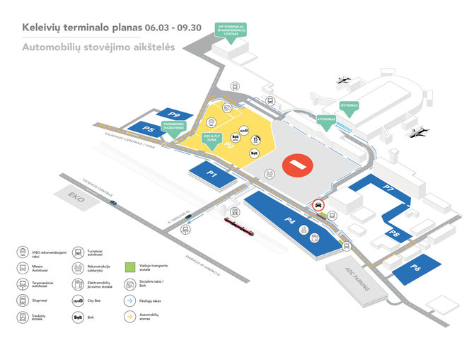 Bendrovės nuotr./VNO eismo schema