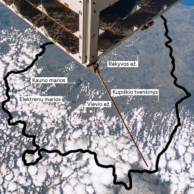 NanoAvionics nuotr./MP42 palydovo asmenukė su telkinių pavadinimais