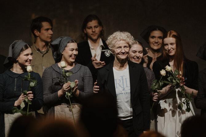 S. Lukoševičiaus nuotr./VU Dramos teatro spektaklio „Žadėtoji“ režisierė Felicija Feiferė