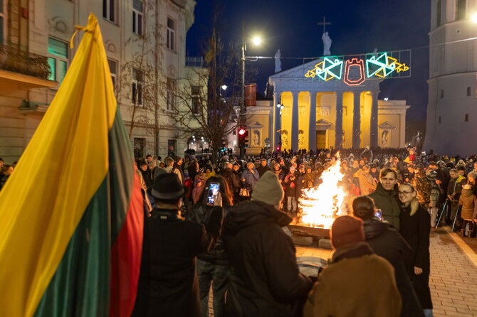Sauliaus Žiūros nuotr./Vasario 16-oji Vilniuje