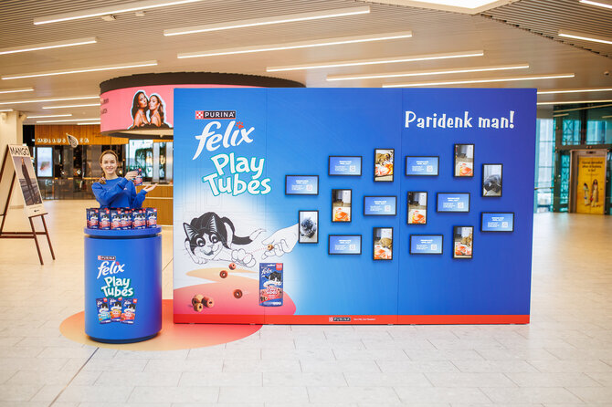 „Felix" nuotr./Mėgstate žaisti su savo kate? Fiksuokite akimirkas ir laimėkite nuostabius „Play Tubes“ prizus