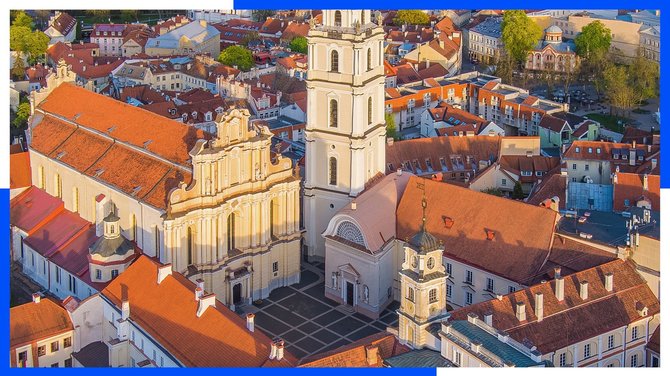 Evaldo Stakėno nuotr./Vilniaus universitetas ir Šv. Jonų Bažnyčia