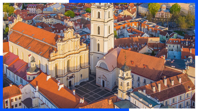 Evaldo Stakėno nuotr./Vilniaus universitetas ir Šv. Jonų Bažnyčia