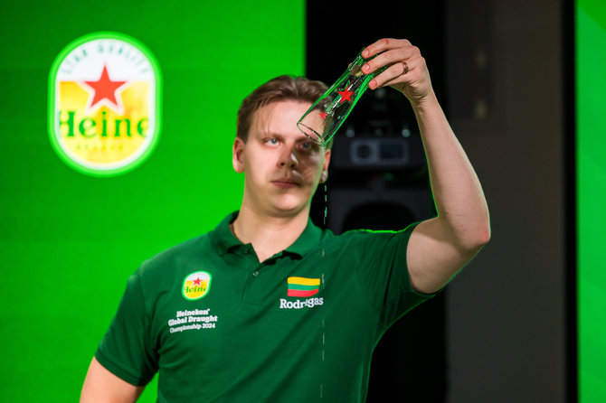 „Heineken“ nuotr./Lietuvis barmenas pelnė sidabro medalį pasauliniame „Heineken“ čempionate