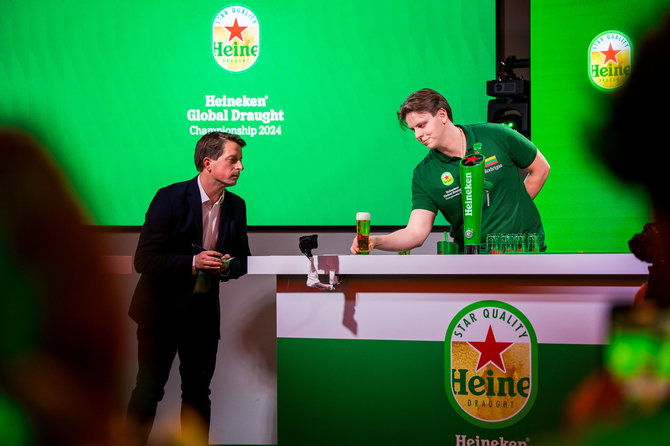 „Heineken“ nuotr./Lietuvis barmenas pelnė sidabro medalį pasauliniame „Heineken“ čempionate