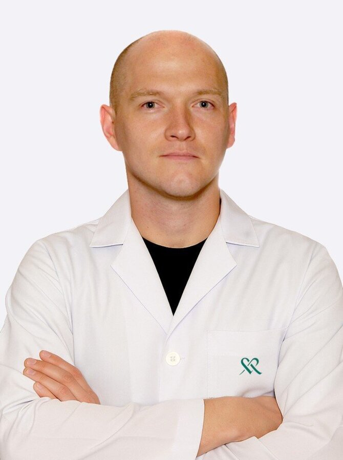 Pranešimo aut. nuotr./Kauno diagnostikos ir chirurgijos klinikos „Meliva“ gydytojas akušeris-ginekologas Justinas Rimkus