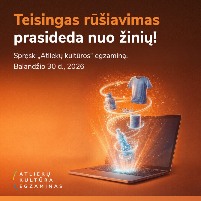 „Atliekų kultūros“ egzaminas