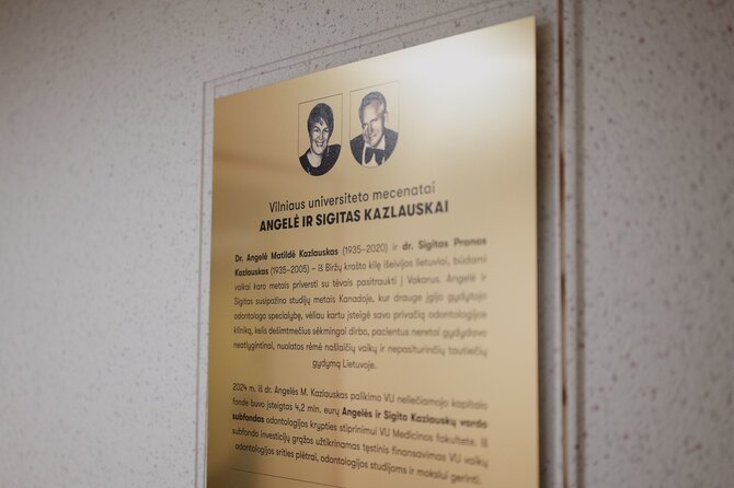 Pranešimo aut. nuotr./VU Medicinos fakultete įkurtas A. ir S. Kazlauskų vaikų odontologijos centras