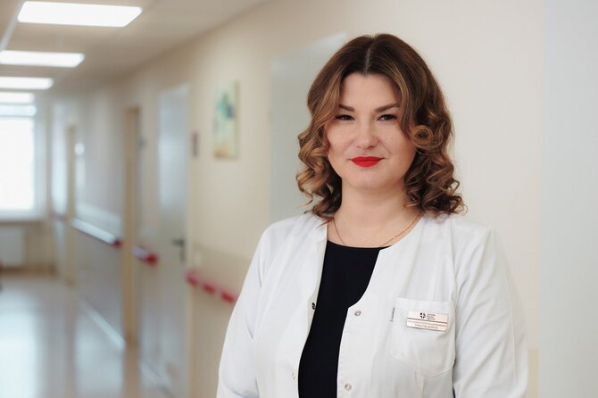 Pranešimo aut. nuotr./LSMU Kauno ligoninės Kraujo banko vadovė Ieva Satkevičiūtė-Kalamažnikienė