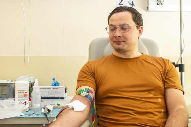 Pranešimo aut. nuotr./Kraujo donoras