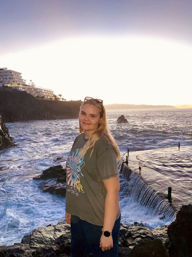 Asmeninio archyvo nuotr./Evelina Tarasevičiūtė Tenerifėje