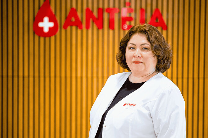 Pranešimo aut. nuotr./Sveikatos sprendimų centro „Antėja“ laboratorinės medicinos gydytoja Eglė Marciuškienė.