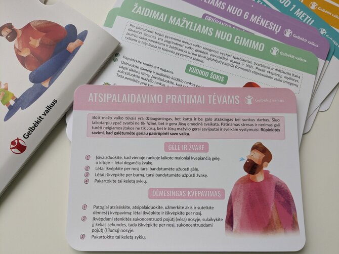Gelbėkit vaikus nuotr./Edukacinės kortelės „Ankstyvieji žaidimai mažyliams“
