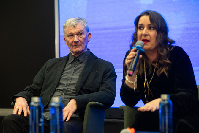Patricija Adamovič / BNS nuotr./Diskusija su Sabaliauskaite ir Lucasu