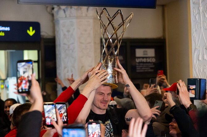 Patricija Adamovič / BNS nuotr./Vilniaus „Ryto“ pasitikimas oro uoste