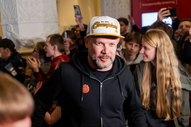 Patricija Adamovič / BNS nuotr./Vilniaus „Ryto“ pasitikimas oro uoste