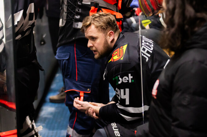 Patricija Adamovič / BNS/Vilniaus „7bet Hockey Punks“ kapitonas Rokas Bacevičius