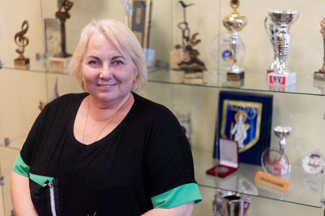 Patricija Adamovič / BNS/Lenkų dainų ir šokių meno ansamblio „Vilija“ vadovė Renata Brasel